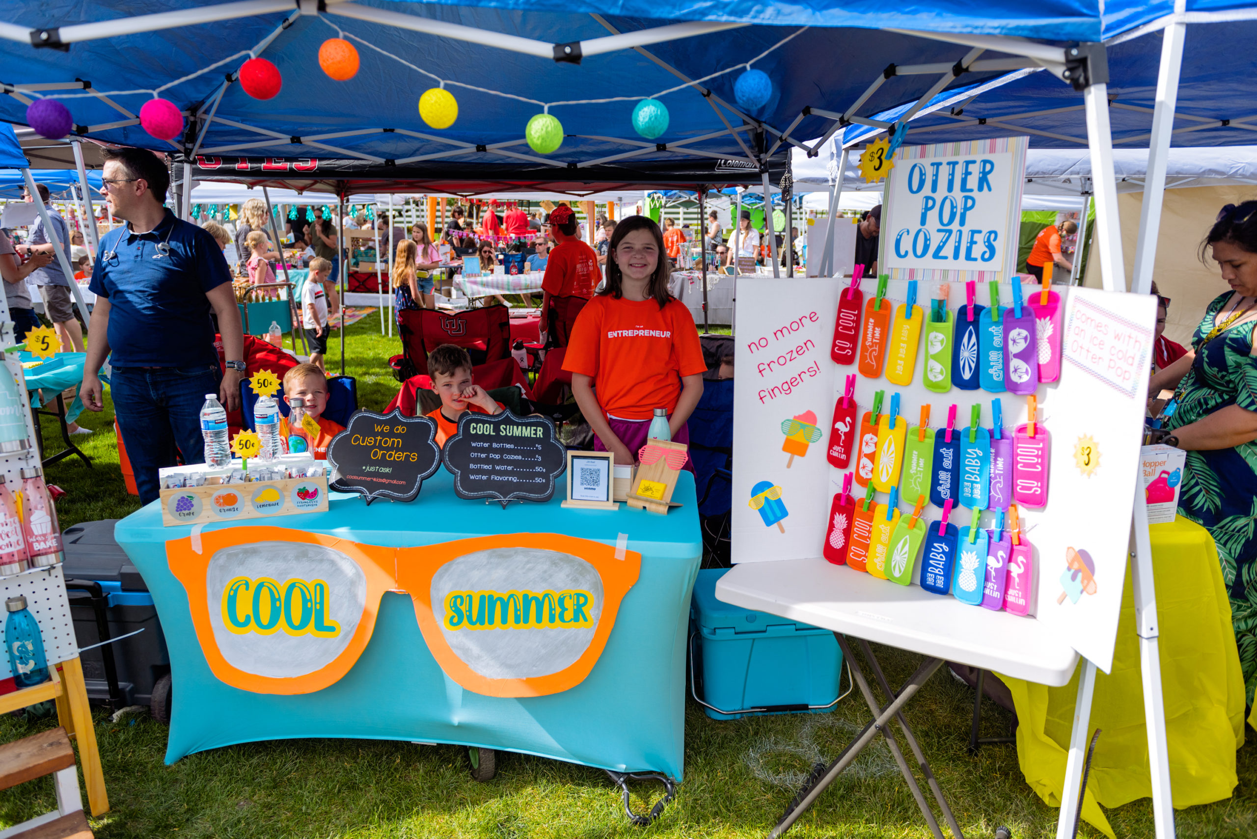 Otter Pop Cozies "We wanted to make some money, and we’re always trying to start little businesses like bake sales...