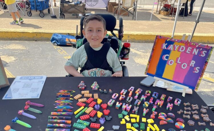 We recently met Kayden at our market in Terrell, and we were impressed with his business Kayden’s Colors!