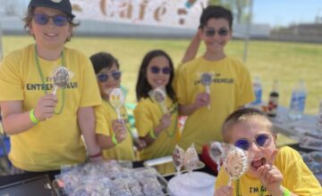 The kids at the KMKO Cafe were dedicated business owners this Spring!