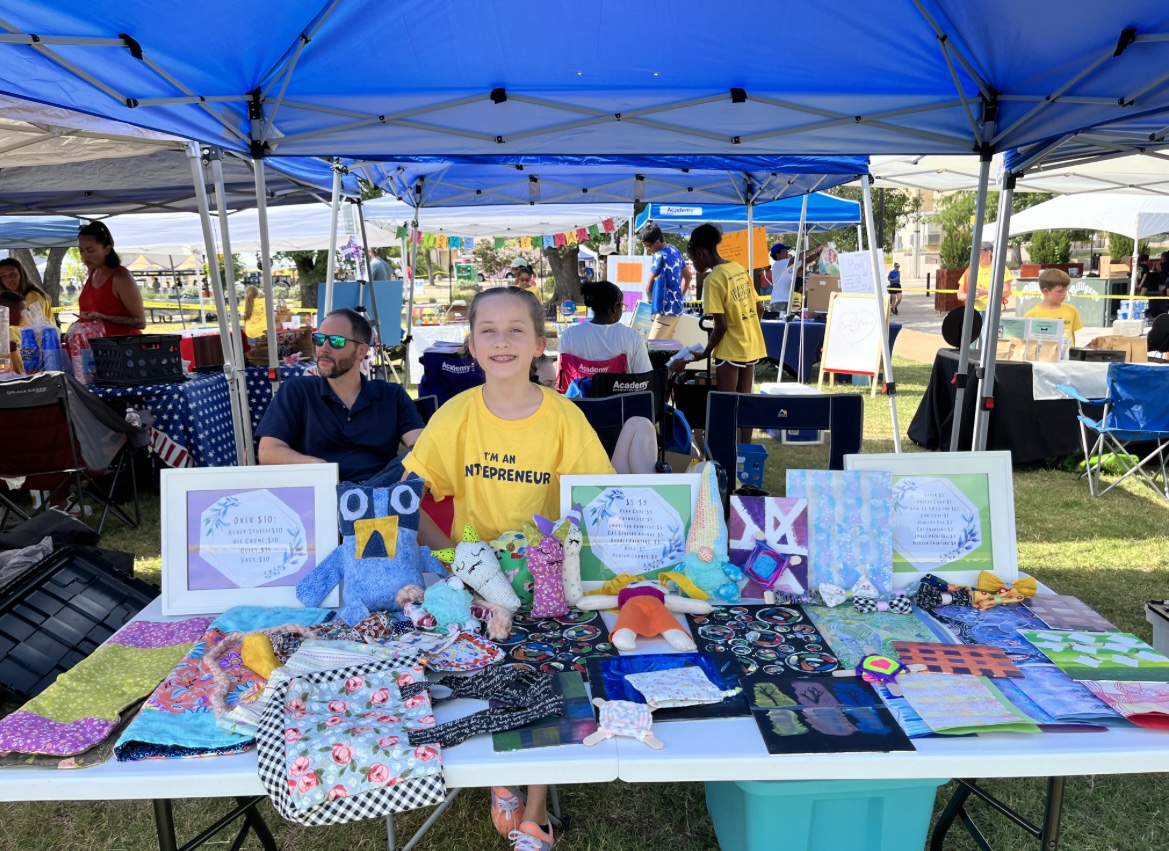 Audrey’s Little Shop 10-year-old Audrey is the owner of Audrey’s Little Shop, and her booth has been a huge hit with customers at our North Texas markets this year!