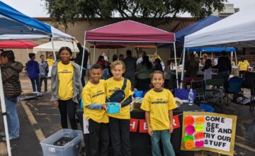 Charmaine (11) and James (9) are frequent fliers at our Dallas markets!