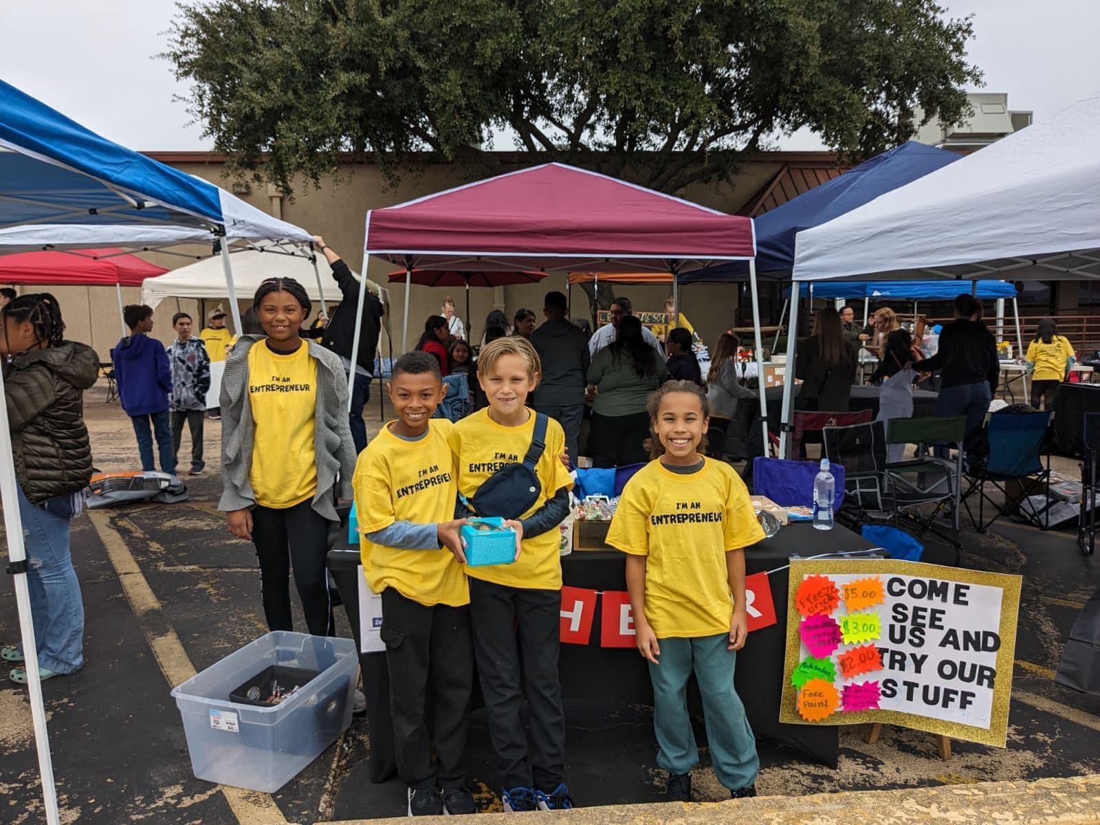Charmaine (11) and James (9) are frequent fliers at our Dallas markets!