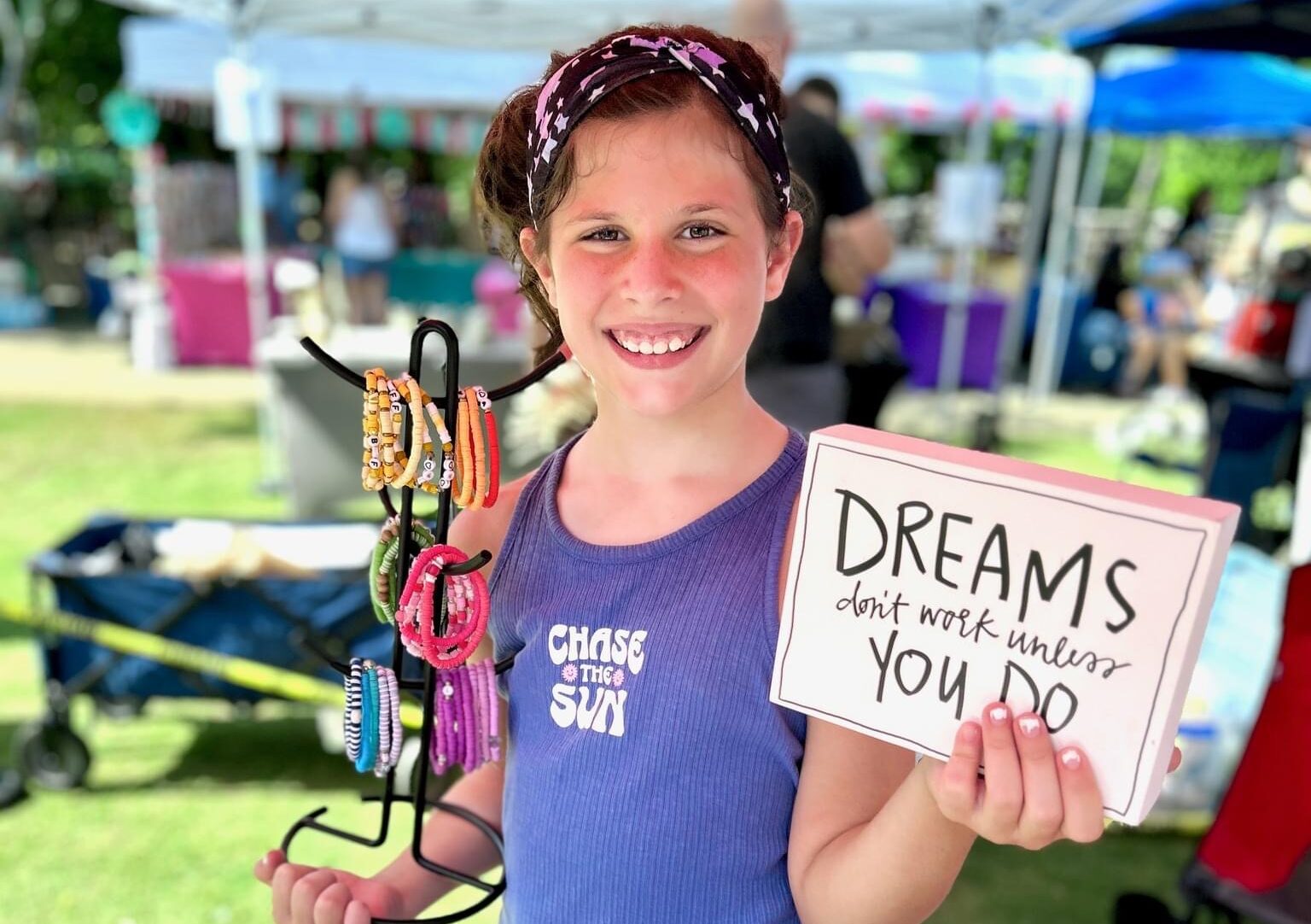 The Bead Borough Meet Sawyer Hazel, a creative and enterprising 9-year-old who turned a Christmas gift of beads into a thriving bracelet business in Georgia.