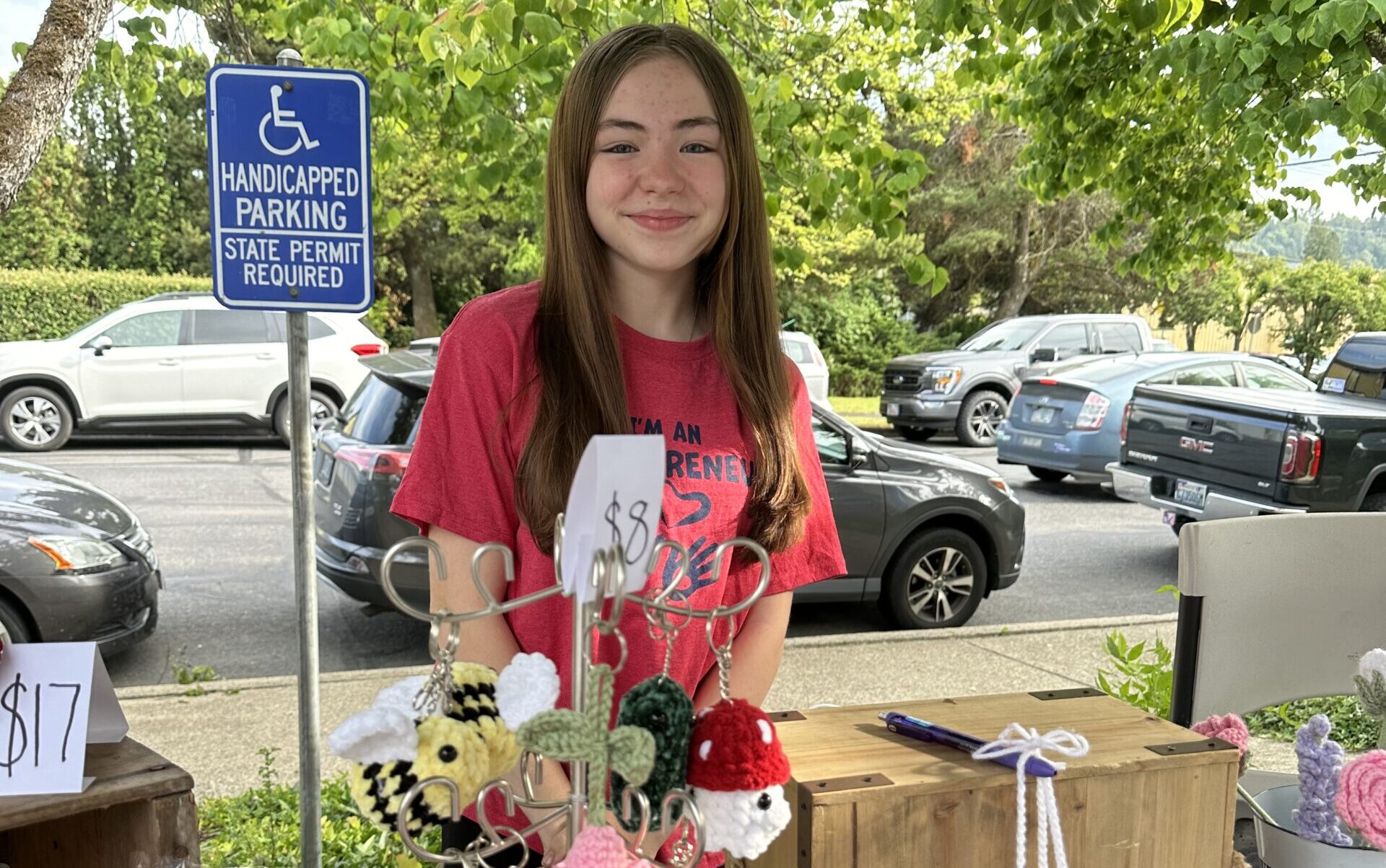 Baylee’s Crochet Baylee, 15, has participated in three of our Washington markets!