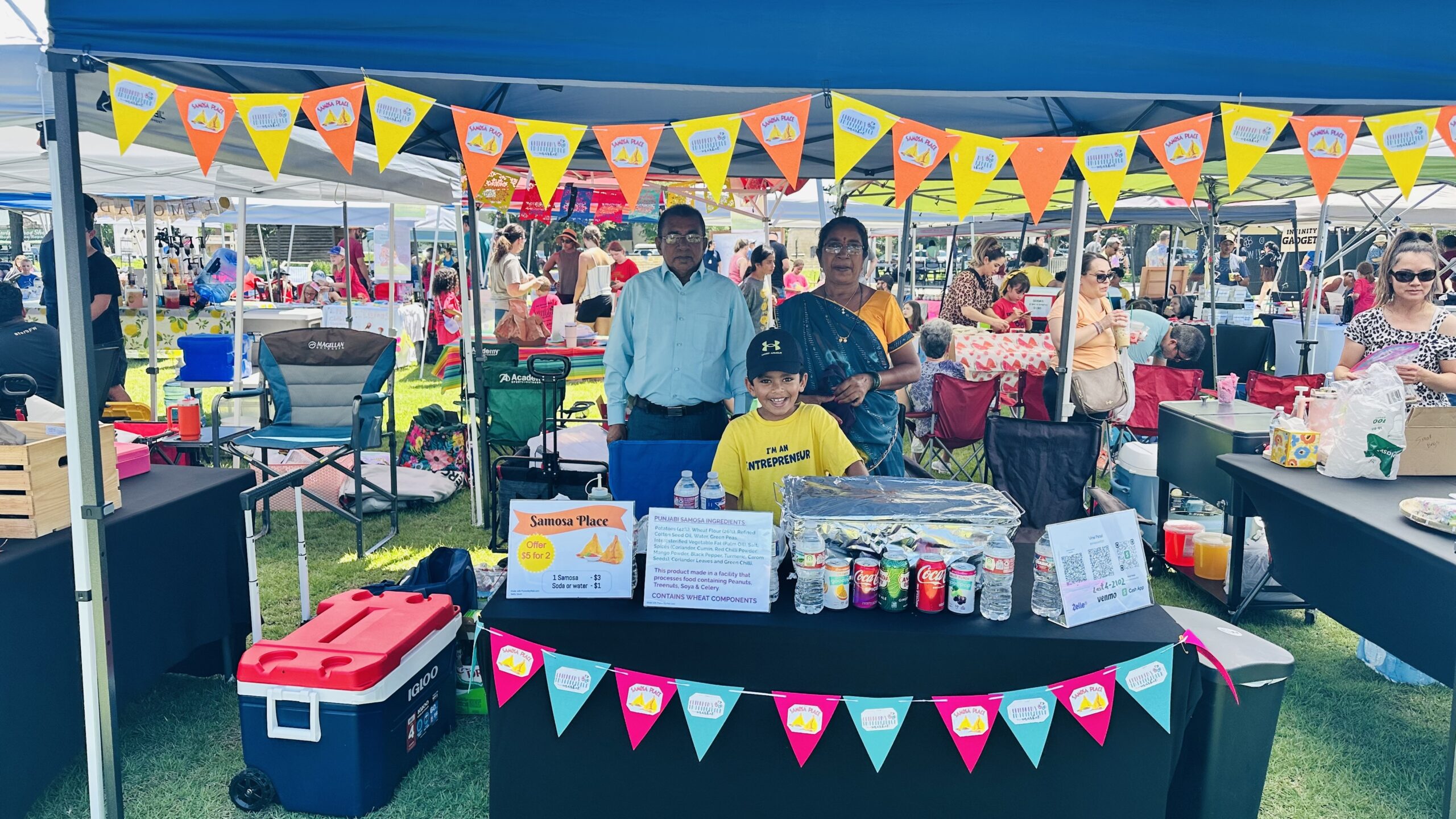 Samosa Place Meet 7-year-old Vivaan, a regular CEM participant in the DFW!