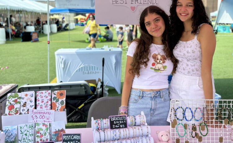 We ran into best friends Camila and Natalya at the Arlington County Fair market running what was only their third time running their booth!