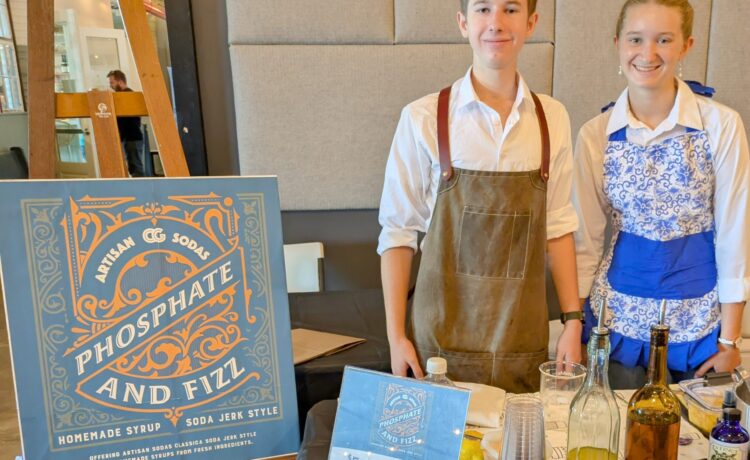 We talked to Caleb, 16, and Gretchen, 14 at our Columbia market. Together they have an old fashioned soda business.
