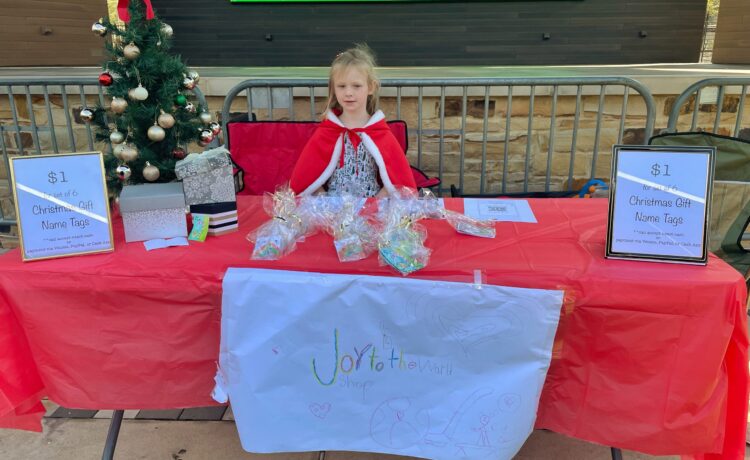 At just six years old, Mary Reese Honnet turned her creativity into a thriving business: Joy to the World Shop. The name was inspired by her choir practice, where she had been singing "Joy to the World." Mary decided to spread joy by designing and selling handmade Christmas gift name tags.