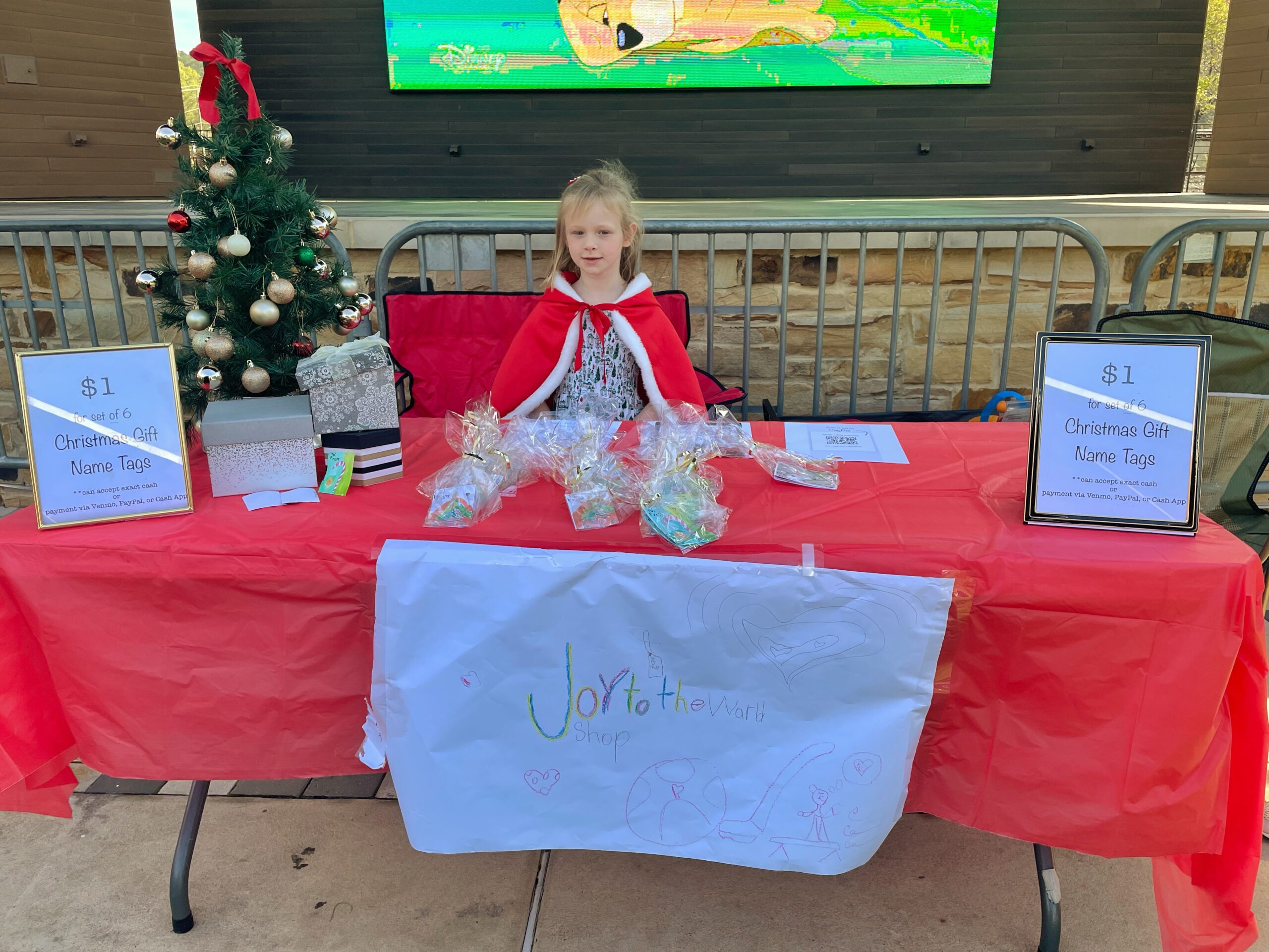 At just six years old, Mary Reese Honnet turned her creativity into a thriving business: Joy to the World Shop. The name was inspired by her choir practice, where she had been singing "Joy to the World." Mary decided to spread joy by designing and selling handmade Christmas gift name tags.