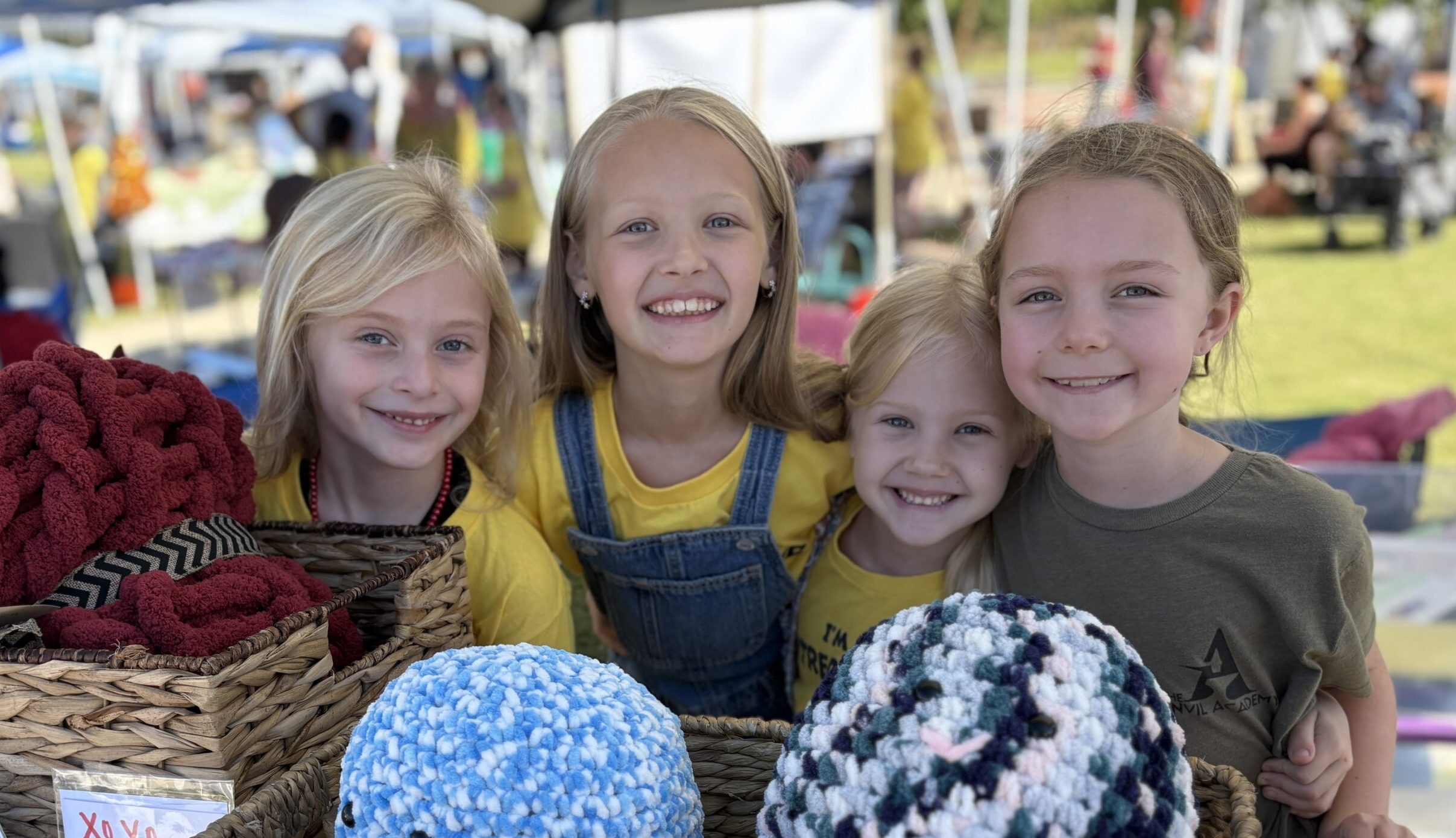 Meet Bennett, 11, and Jamesy, 6, sibling owners of Bee Cozy! We ran into them at our market in Canton, GA last year.